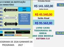 [Livro Caixa para Tesouraria da Igreja e Congregações]