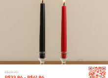 [? OFERTA IMPERDÍVEL NA SHOPEE! ?  ????? Kit de Velas Palito – Vermelha]