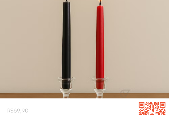 [? OFERTA IMPERDÍVEL NA SHOPEE! ?  ????? Kit de Velas Palito – Vermelha]