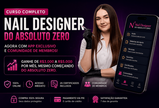 [Nail Designer 3.0 – Escola de Unhas Profissionais | Curso de Alongamen]