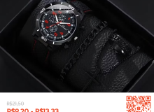 [Confira Relógio Esportivo Masculino Resistente À Água , Leve , Pulseir]