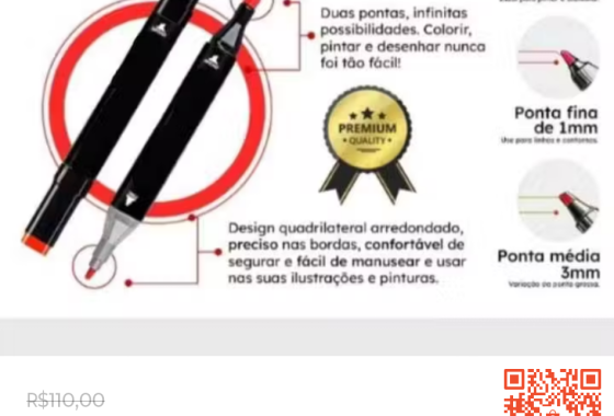 [Dê vida aos seus desenhos com o Kit com 80 Canetas de Duas Pontas para]