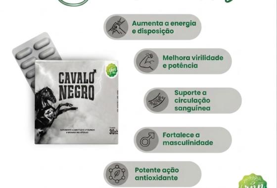 [Cavalo Negro RPN L-Arginina Boro Energia 30 Cápsulas]